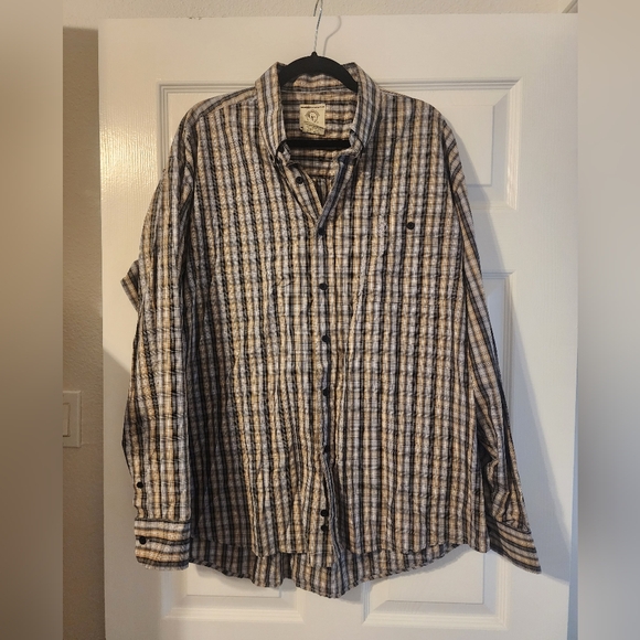 Black and Tan Mens Western Shirt - Picture 2 of 6